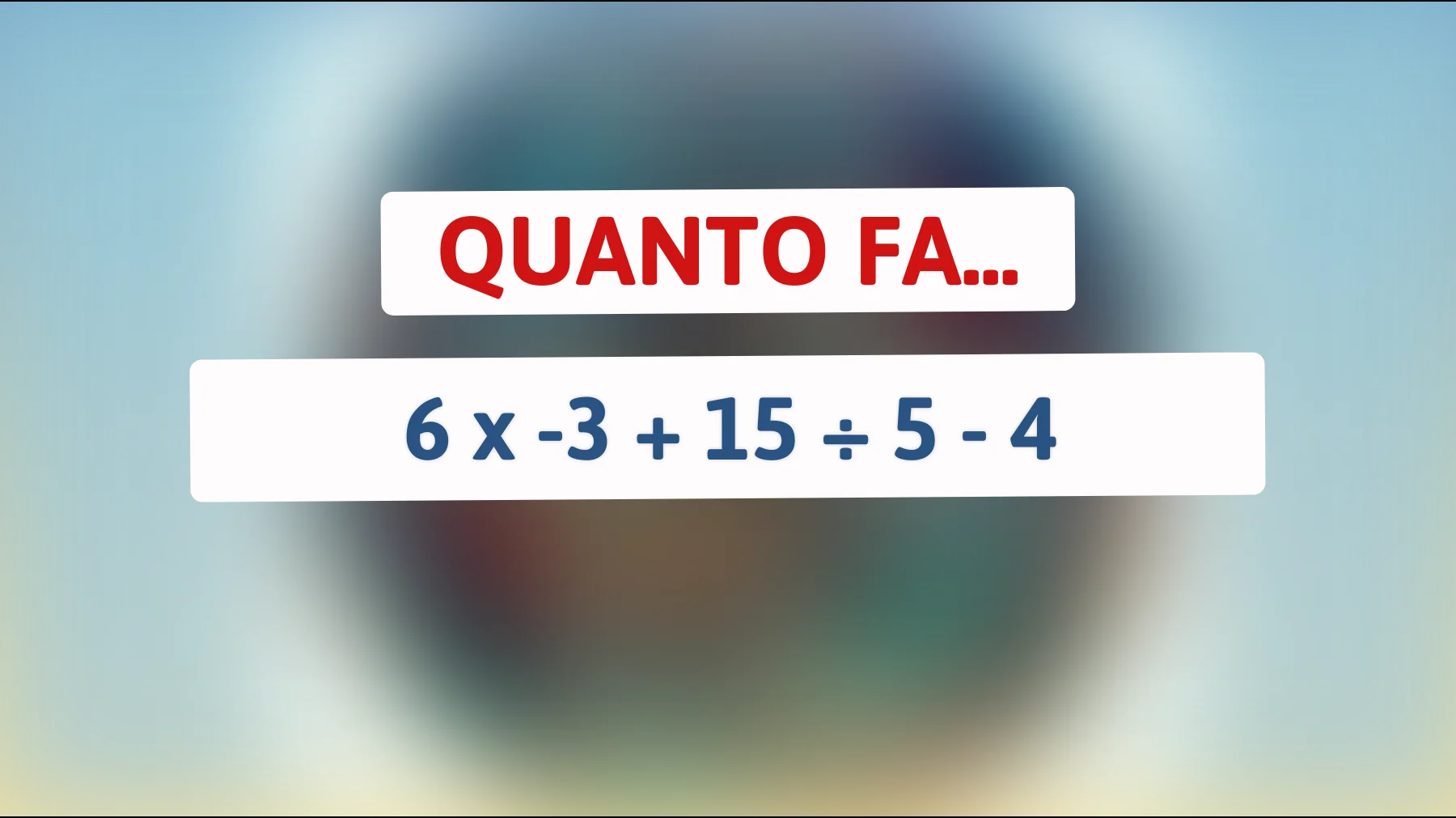 "Solo i veri geni risolvono questo enigma matematico in 10 secondi: Scopri la risposta al misterioso calcolo!""