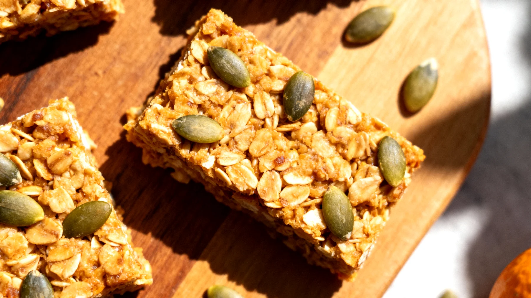 Barrette di avena e semi di zucca fatte in casa"