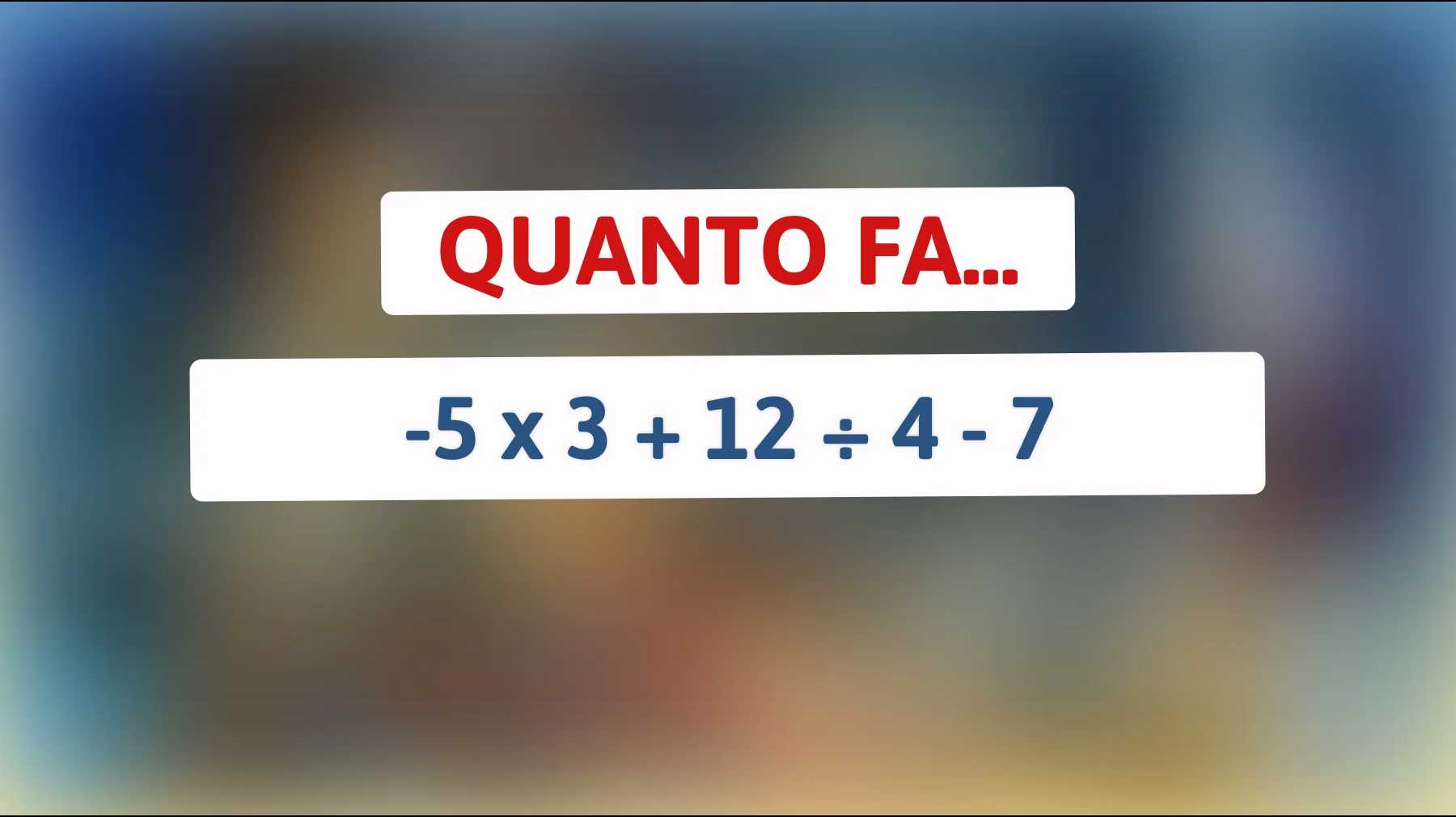 Scopri se sei un vero genio matematico con questo rompicapo: solo il 1% sa la risposta giusta!"