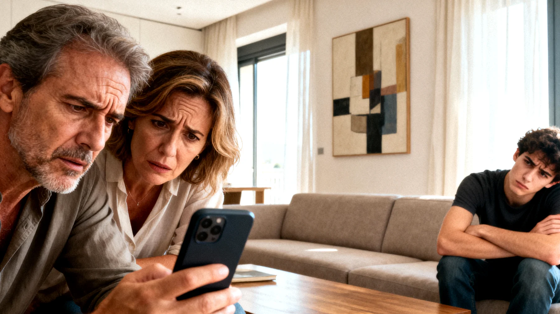 Genitori preoccupati per l'uso scorretto e rischioso dei social media da parte dei figli giovani adulti, che condividono contenuti inappropriati, non tutelano la loro privacy e sono esposti a potenziali pericoli online, creando tensioni quando i genitori cercano di intervenire"