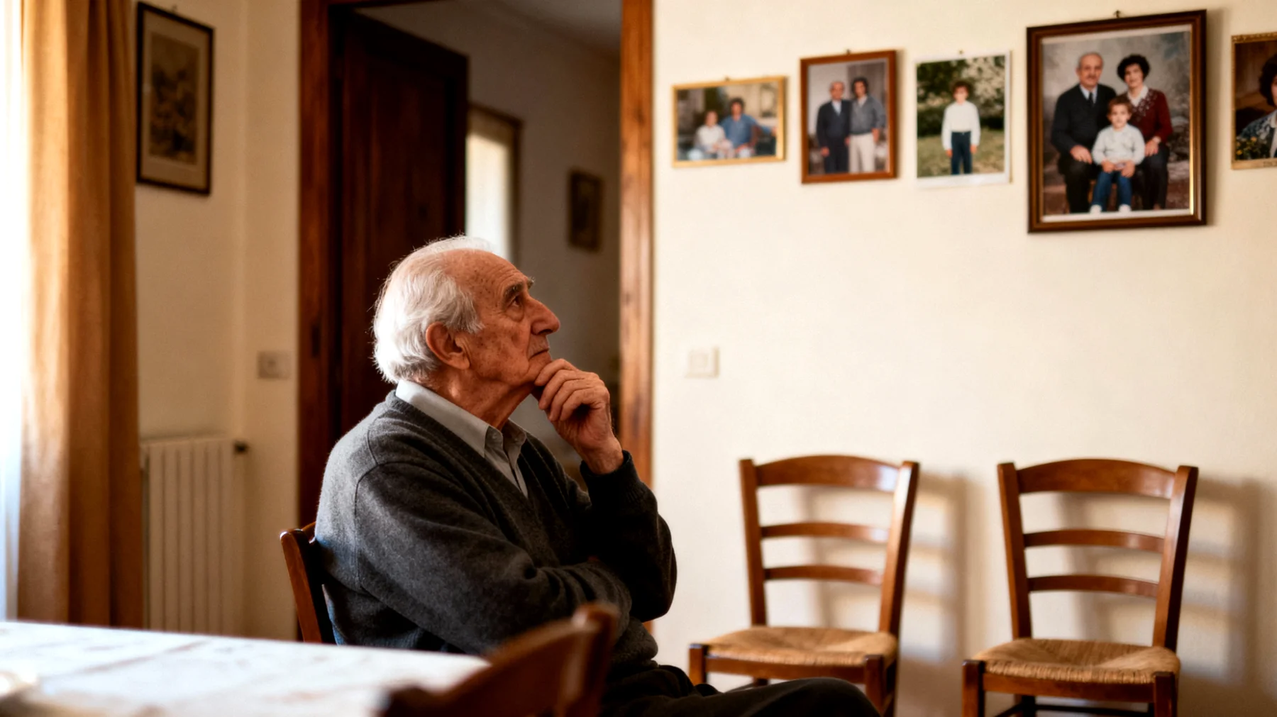 Un nonno che teme di perdere il legame affettivo con i nipoti giovani adulti, ormai autonomi e presi dalle loro vite, sente crescere la distanza emotiva e non sa come mantenere viva la relazione senza sembrare invadente."