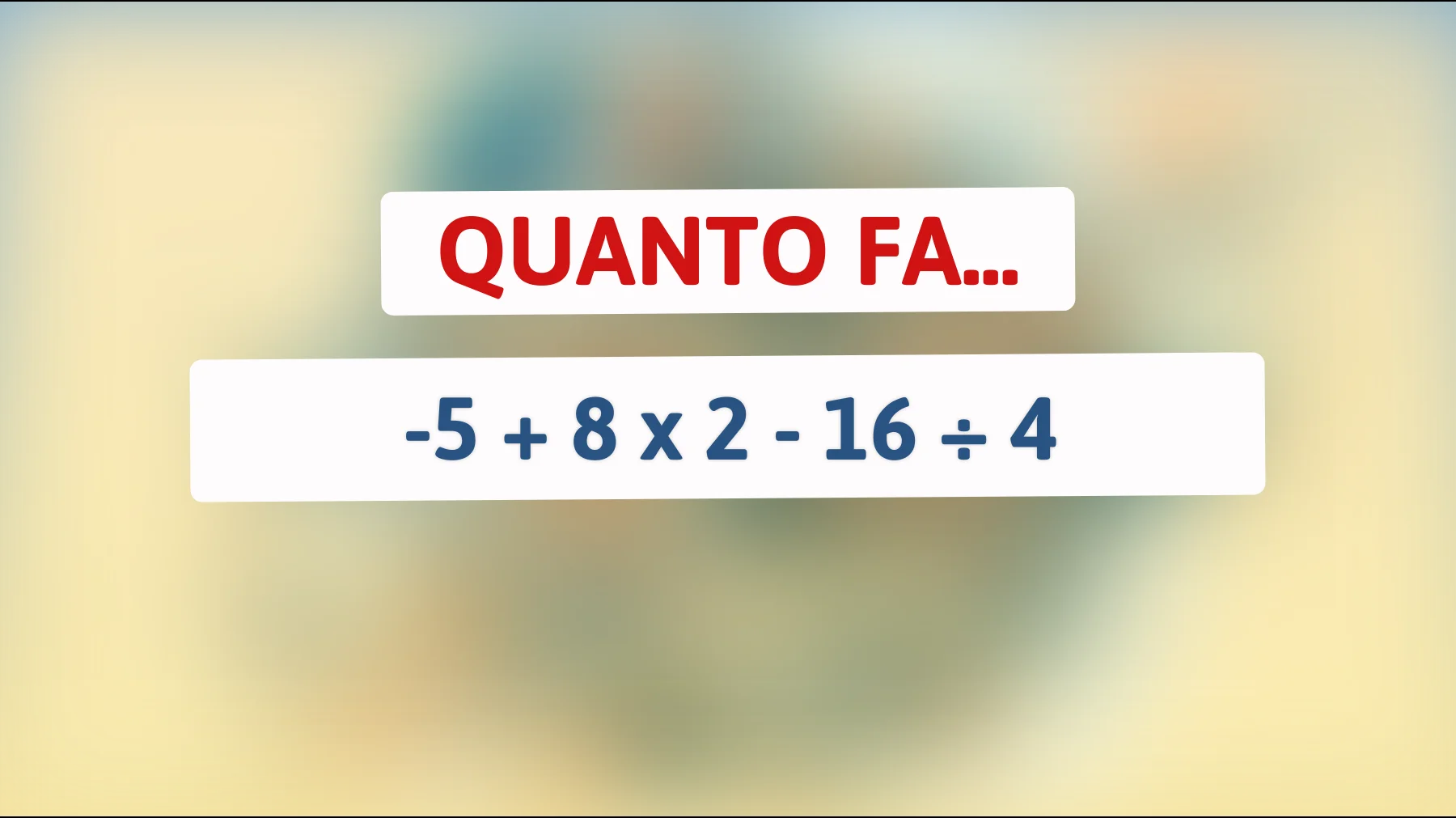 "Sfida il tuo cervello con questo indovinello matematico: Sei abbastanza intelligente da risolverlo?""