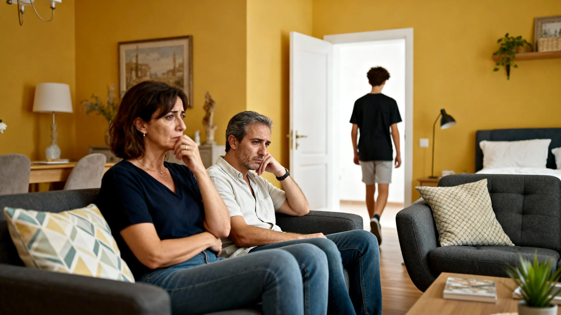 Genitori che temono di perdere il legame emotivo con i propri figli adolescenti a causa della crescente distanza comunicativa e del naturale processo di separazione tipico dell'adolescenza"